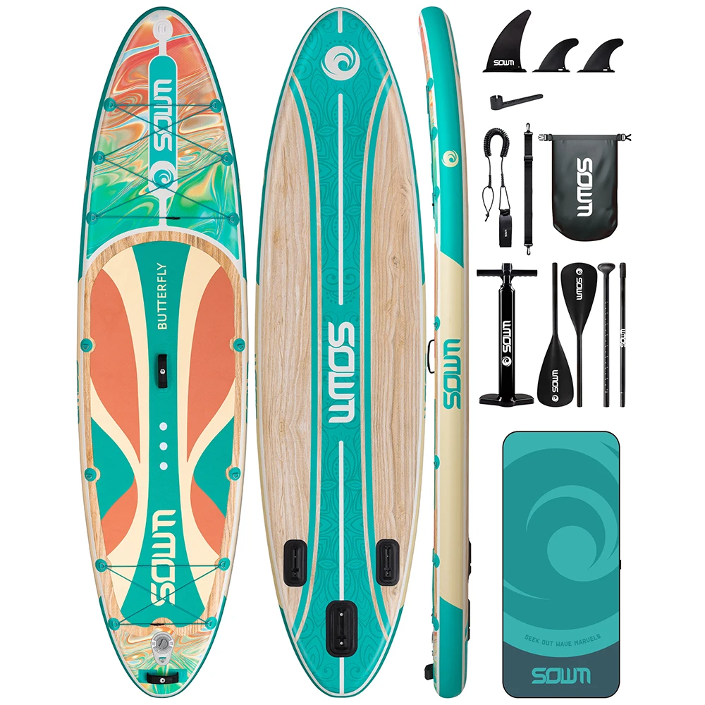 11 ft x 33 in x 6 in Fishing Stand Up Paddle Board with Accessories