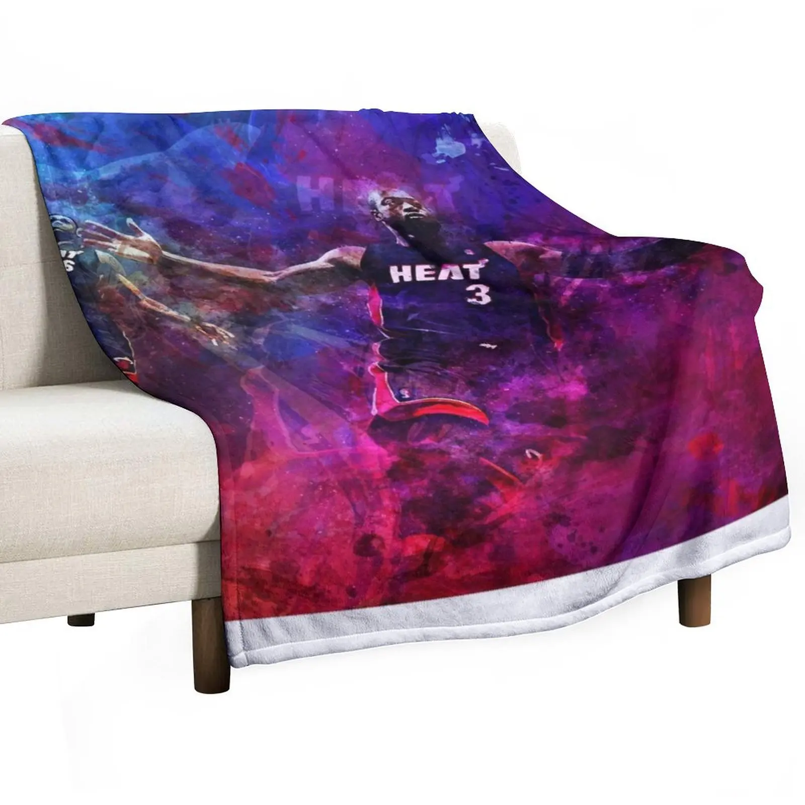 

Wade to James Heat Mixed Media Throw Blanket Decorative Beds Luxury Blankets