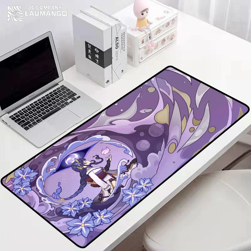 Large Mausepad Genshin Impact Коврик Для Мыши Gaming Laptops Gamer Keyboard Pad Pc Accessories Deskmat Mouse Rubber Mat Mousepad