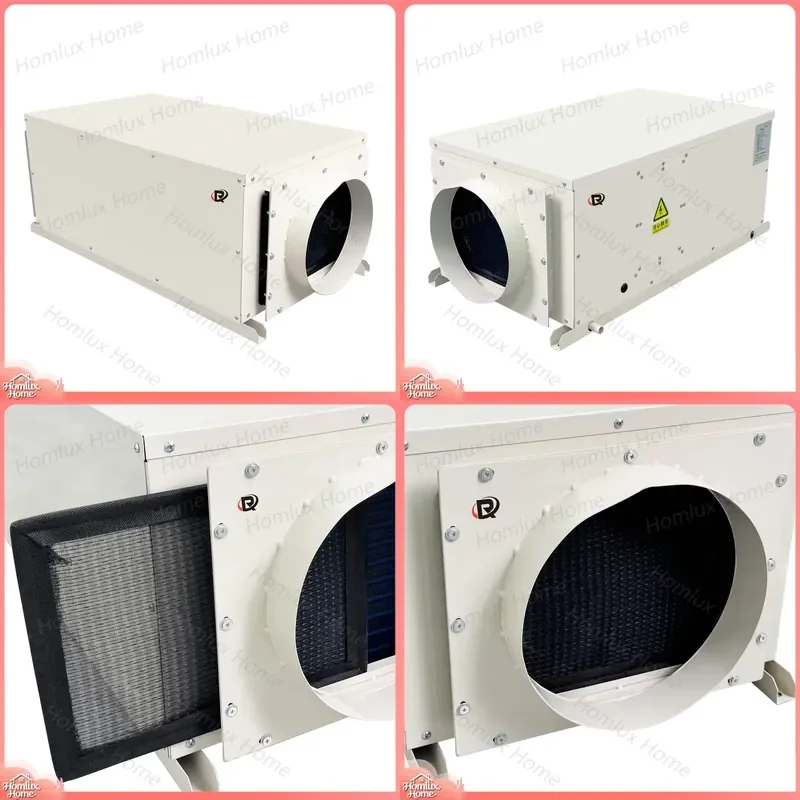 26L D Industrial Ceiling Mounted Air Dehumidifier for Large Spaces Warehouse Basement Factory Office Home Dehumidification