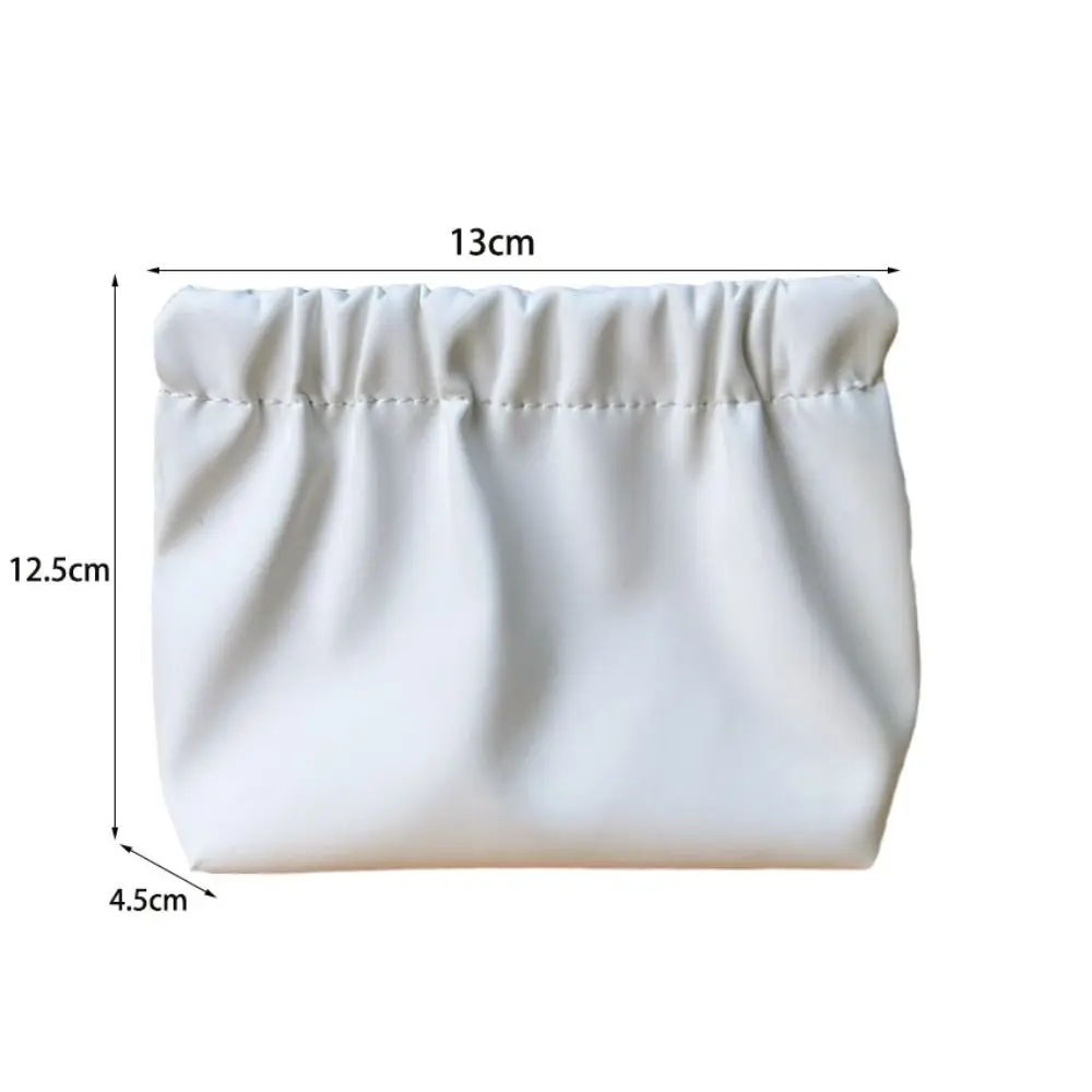 

Portable Korean Style Leaf Spring Bag Self-closing Storage Bag Small Item Bags Solid Color Cosmetic Bag Cosmetic Bag Travel