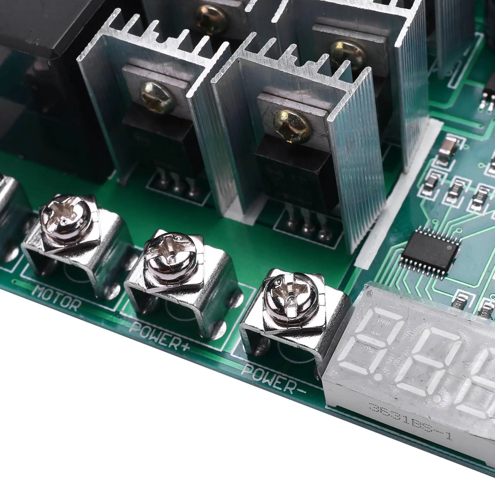 

ABUF-2X DC 10-55V 12V 24V 36V 48V 55V 100A Контроллер скорости двигателя PWM HHO RC Переключатель обратного управления со светодиодным дисплеем