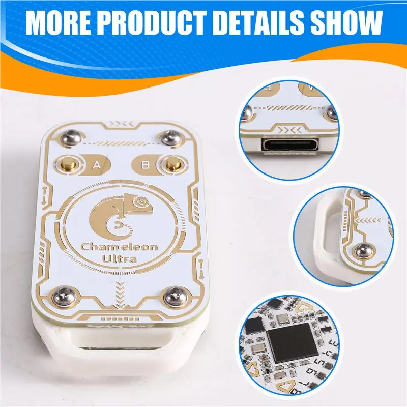 ABGI-Chameleon Ultra V3.0 Kit Smart Chip Emulator Reader ID IC 125Khz 13.56Mhz RFID Read Write Smart Card Tag Copyer Copier