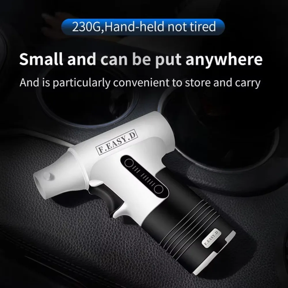 for F.EASY.D Tiktok Hot Selling 130000rpm Powerful Mini Turbo Car Air Vacuum Blower For House Computer Keyboard Dust Cleaning