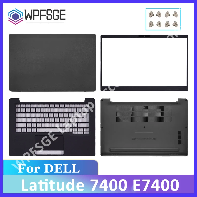 

98% новый чехол для ноутбука Dell Latitude E7400 7400, задняя крышка ЖК-дисплея, передняя панель, верхний корпус, упор для рук, нижний корпус 0KNGTK 0R848V 0762CW