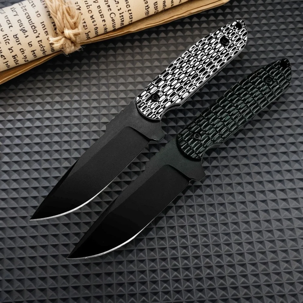 

High-Hardness Rockeye Hunting Fixed Blade 8Cr13MoV Steel Blade with G10 Handle Outdoor Camping Fishing Multi-Tool with Sheath