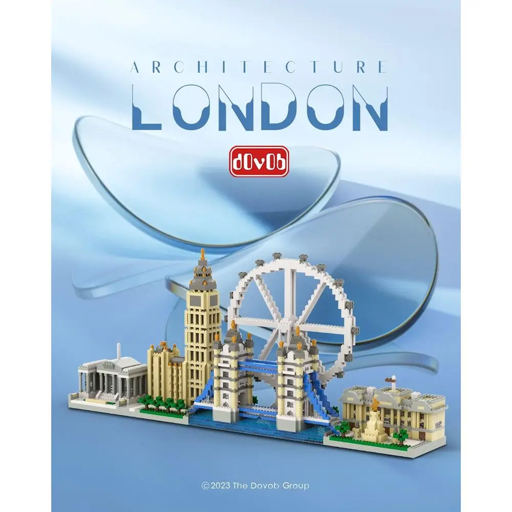 London Skyline Micro Mini Blocks Set: 3076-Piece Architecture Kit for Kids & Adults