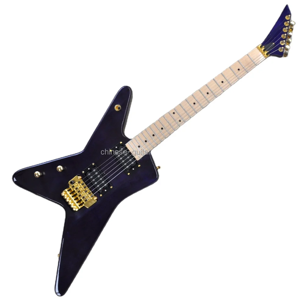 Unusual Shape Electric Guitar Factory Custom Left Handed Luxury Guitars