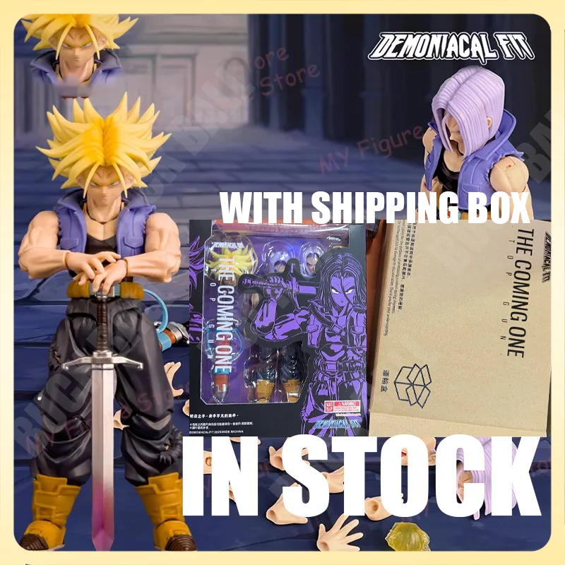Disponibile Demoniacal Fit SHF Super Saiyan Trunks Action Figure Anime Dragon Ball Z Il ragazzo dal futuro Figlio di domani Giocattolo