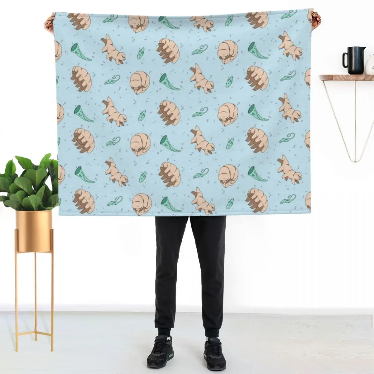 

Tardigrades and Friends Throw Blanket All Season Soft Lightweight Blanket for Home