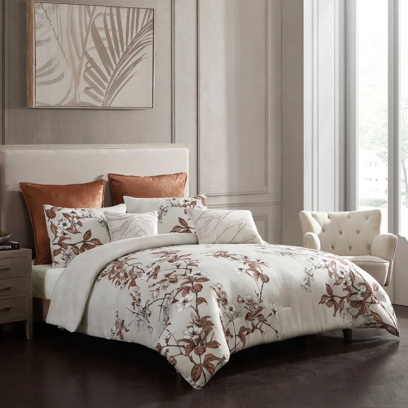 

Oaklyn 5 PC Queen Comforter Set Spice