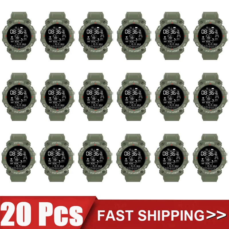 

20Pcs Smartwatch FD68s Men Women Heart Rate Monitor Sports FitnessTracker Smart Watch Clock for Android Ios