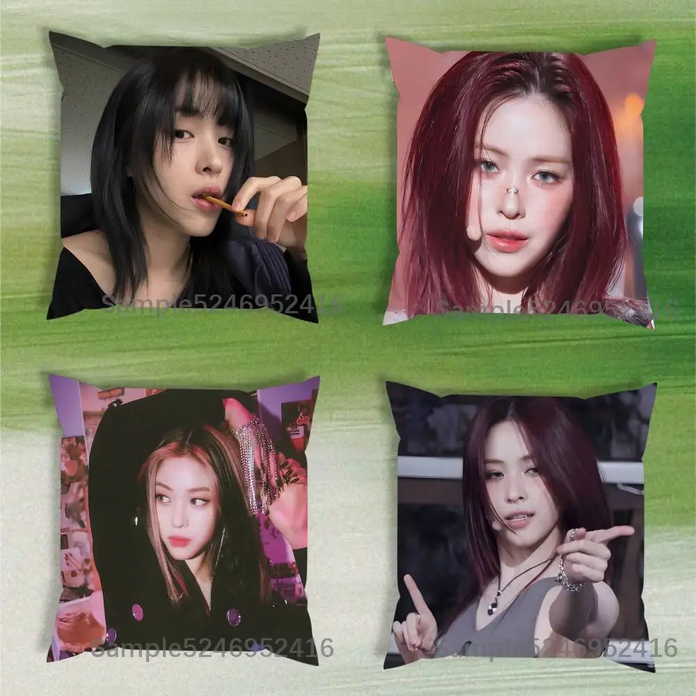 

I-IZTY-es Kpop Ryujin Cushion Cover Pillow Cover Decor Pillowcase Printed Cushion Case For Couch