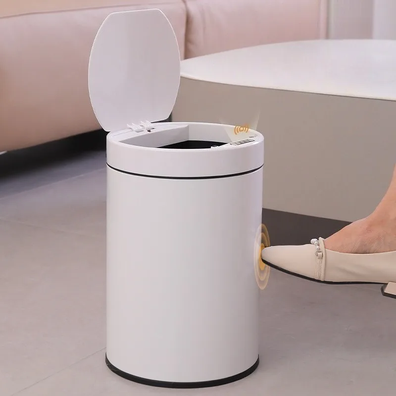 

Inductive Type Intelligent Trash Can Household Cleaning Accessories Modern Creative Luxury Simple Living Room Smart Trash Can