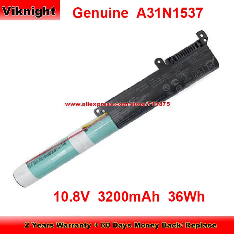 

Оригинальный аккумулятор A31N1537 A31N1601 для Asus X441UA X441SA-1A F541NA A541UV X441uv X441SC A31LP4Q 10,8 V 3200mAh 36Wh