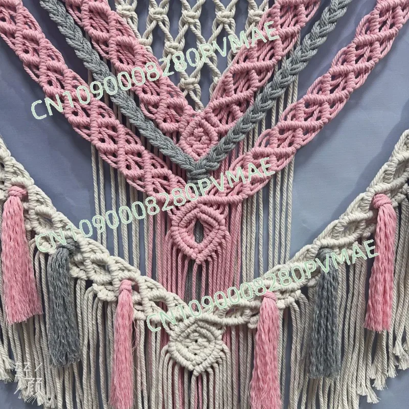 Bohemian hand-woven tapestries colorful fringed wall decoration wedding outdoor venue arrangement