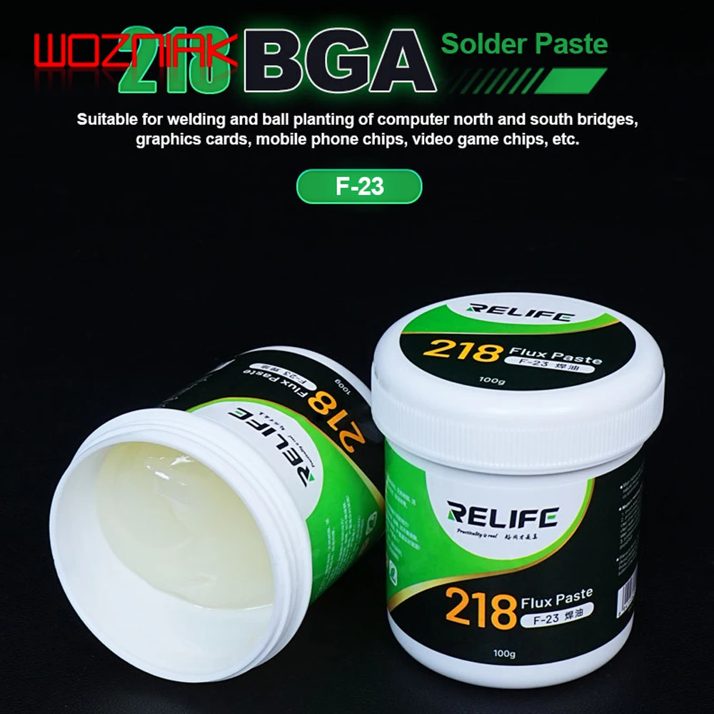 RELIFE F-23 218 BGA Soldering Flux No Clean Solder Flux Paste For Soldering SMD Solder Oil For PCB BGA Electronics Repair Solder