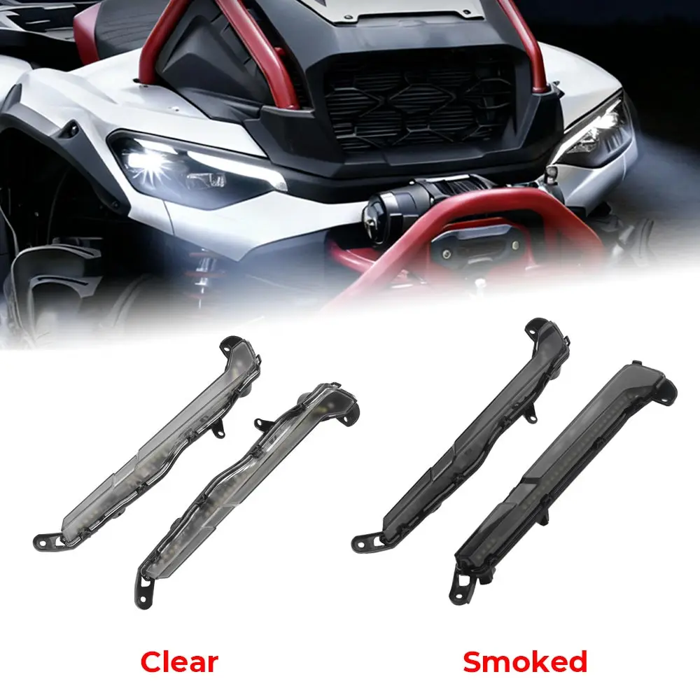 Front Auxiliary Marker Lamps LED DRL Daytime Running Light For Can-Am Outlander 1000R/ Max 1000R XT XTP LTD DPS 25-26 UTV Parts