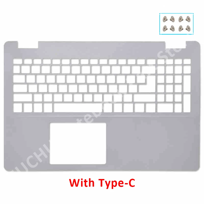 Imagem -04 - Portátil para Dell Inspiron Lcd Tampa Traseira Moldura Frontal Palmrest Caixa Inferior Dobradiças Dell Inspiron 15 3501 3500 5593 15.6 032tjm 0v5jhc Case do