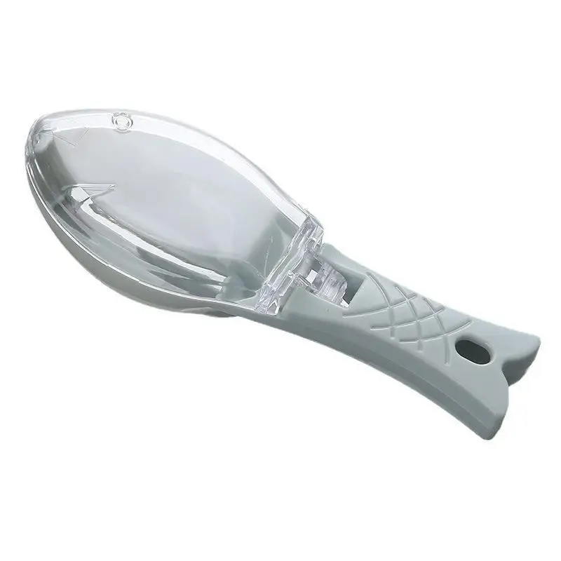 Kitchen Household Fish Scaler With Protective Lid Anti-Splash Descaling Tool Easy Clean for Home Seafood Processing Use