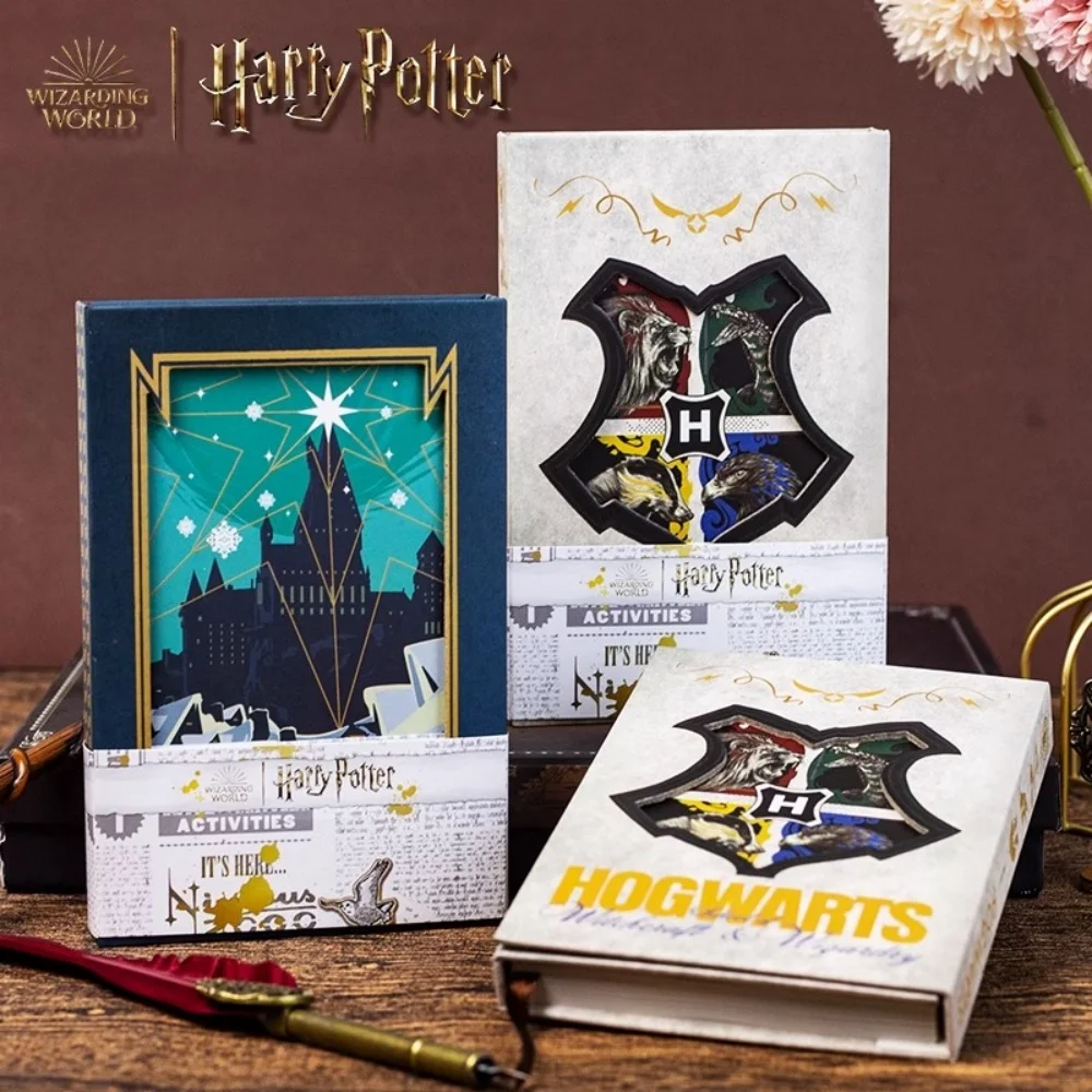 Cuaderno de Harry Potter genuino, libros de diario de tapa dura de dibujos animados, manual planificador semanal, suministros de estudio de oficina, regalos para estudiantes y niñas