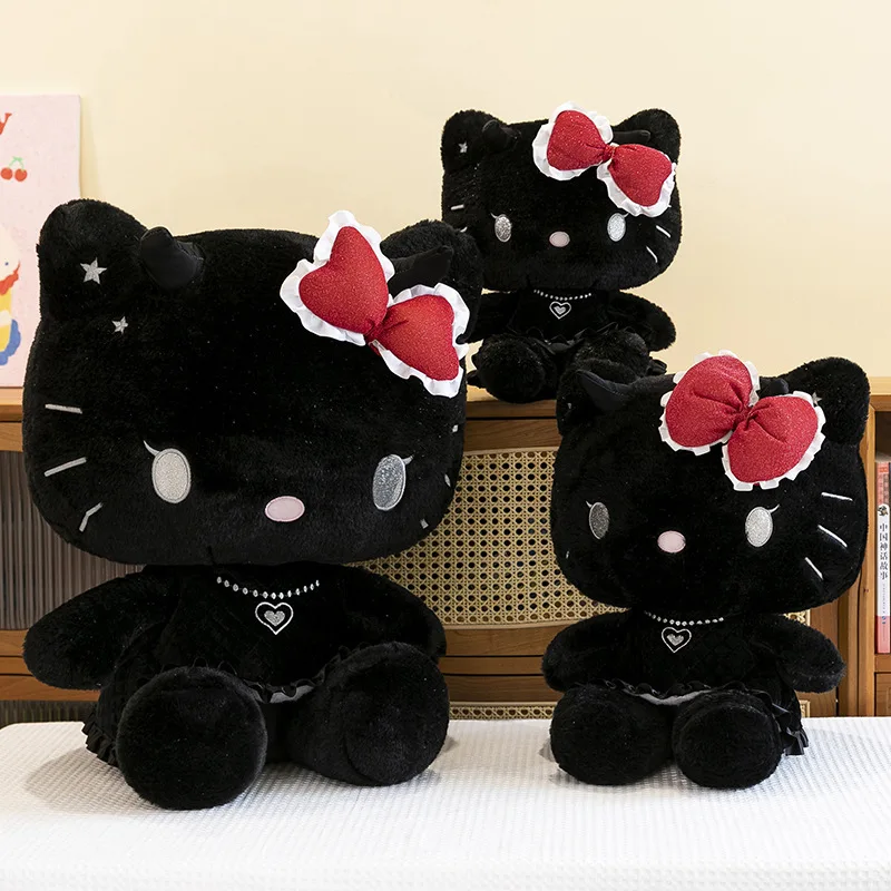 Kawaii Hello Kitty peluche Sanrio peluche poupée ange et diable conception mignon oreiller enfants anniversaire cadeau de noël filles chambre décor