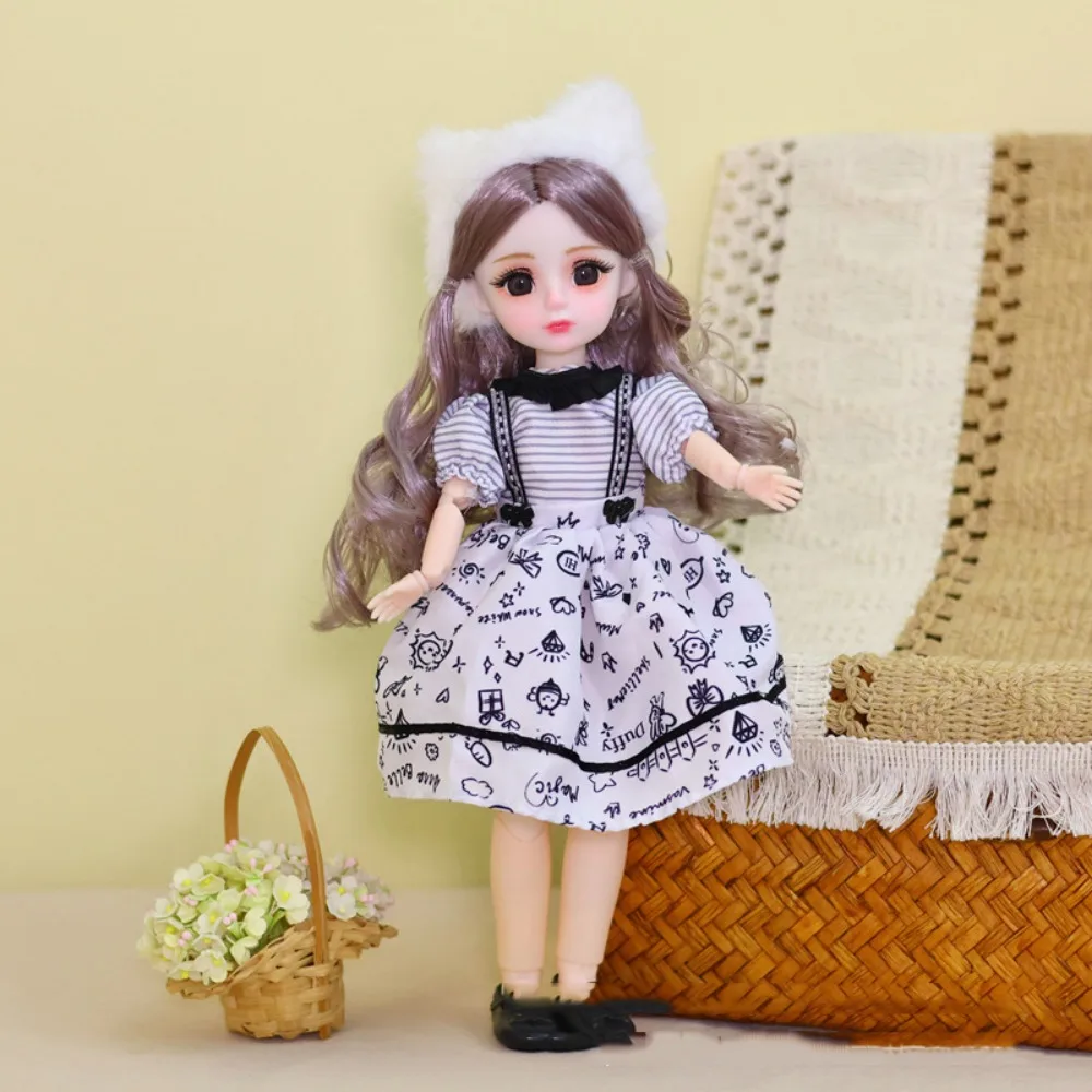 

1/6 SD 30 см Bjd Doll с одеждой Привлекательные глаза с париком Макияж Принцесса Одеваются BJD Куклы Длинные волосы Шаровой шарнир