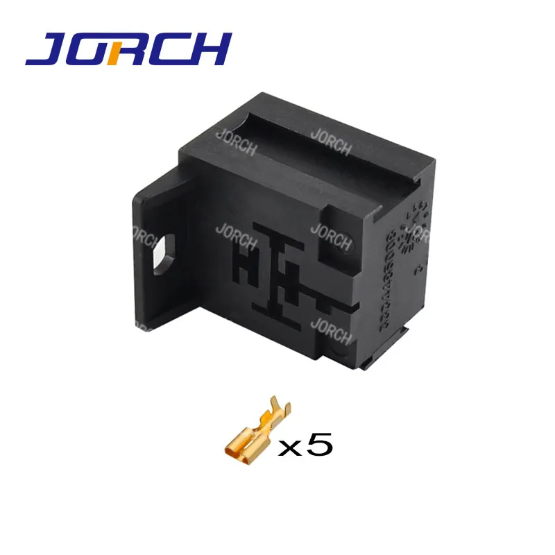 DJJ7054Y-6.3-21 Car relay socket with backrest 5hole relay socket can be fixed 3334485008