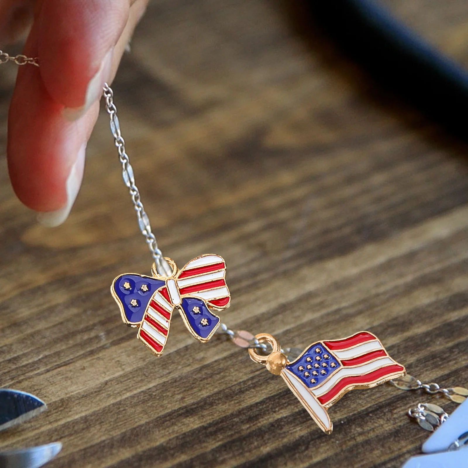 16 قطعة المعلقات عيد الاستقلال الوطنية سبيكة السحر لصنع المجوهرات DIY بها بنفسك المشاريع الحرفية المفاتيح أساور #2