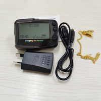 Alpha-numeric Pocsag Beeper Pager Calling  Emergency Text Receiver Support Multilingual 8pcs Cap Code Power Rechargeable Battery
