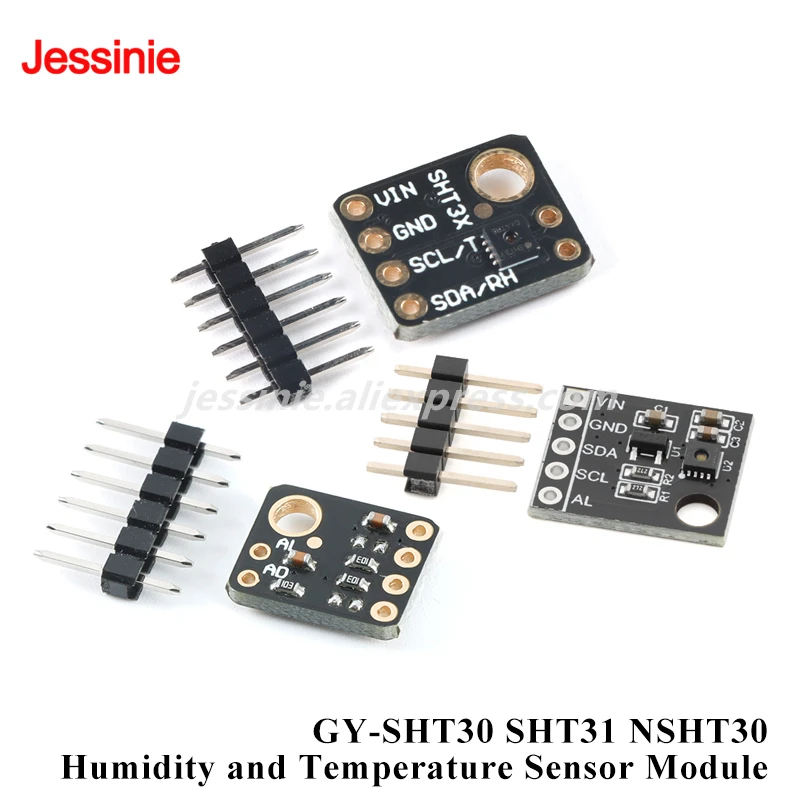 10pcs/1pc GY-SHT30 SHT31 NSHT30 Digital Output Temperature and Humidity Sensor Module IIC I2C Interface 3.3V for Arduino