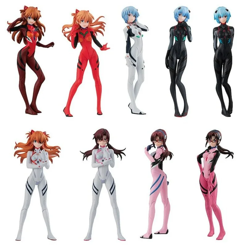 

Brand New Genuine Bandai Sega EVA 20 Years New Theater Ayanami Rei Asuka Makiha Driving Suit Figure Gift Ornaments in Stock