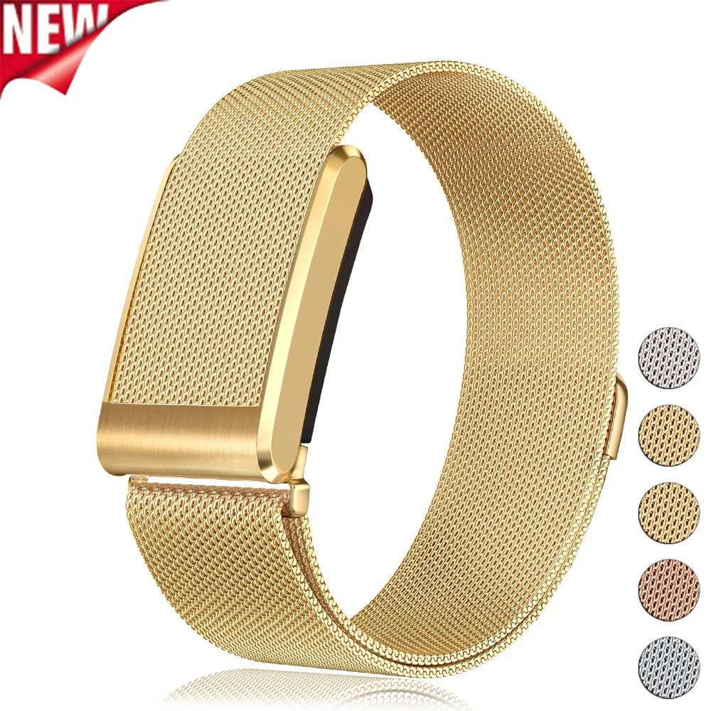 Milanese Metall-Armband für Whoop 5.0 5.0MG Magnetisch Verstellbares Edelstahl-Ersatzarmband Sportliches Klassisches Band