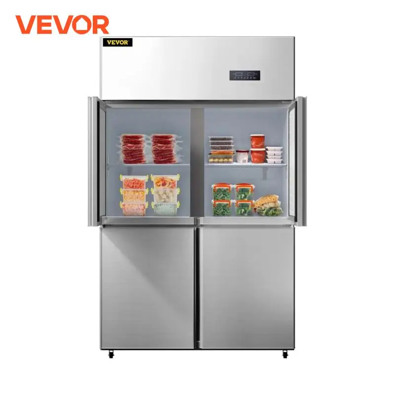 VEVOR-Réfrigérateur à portée commerciale, Refroidisseur de boissons vertical, Congélateur côte à