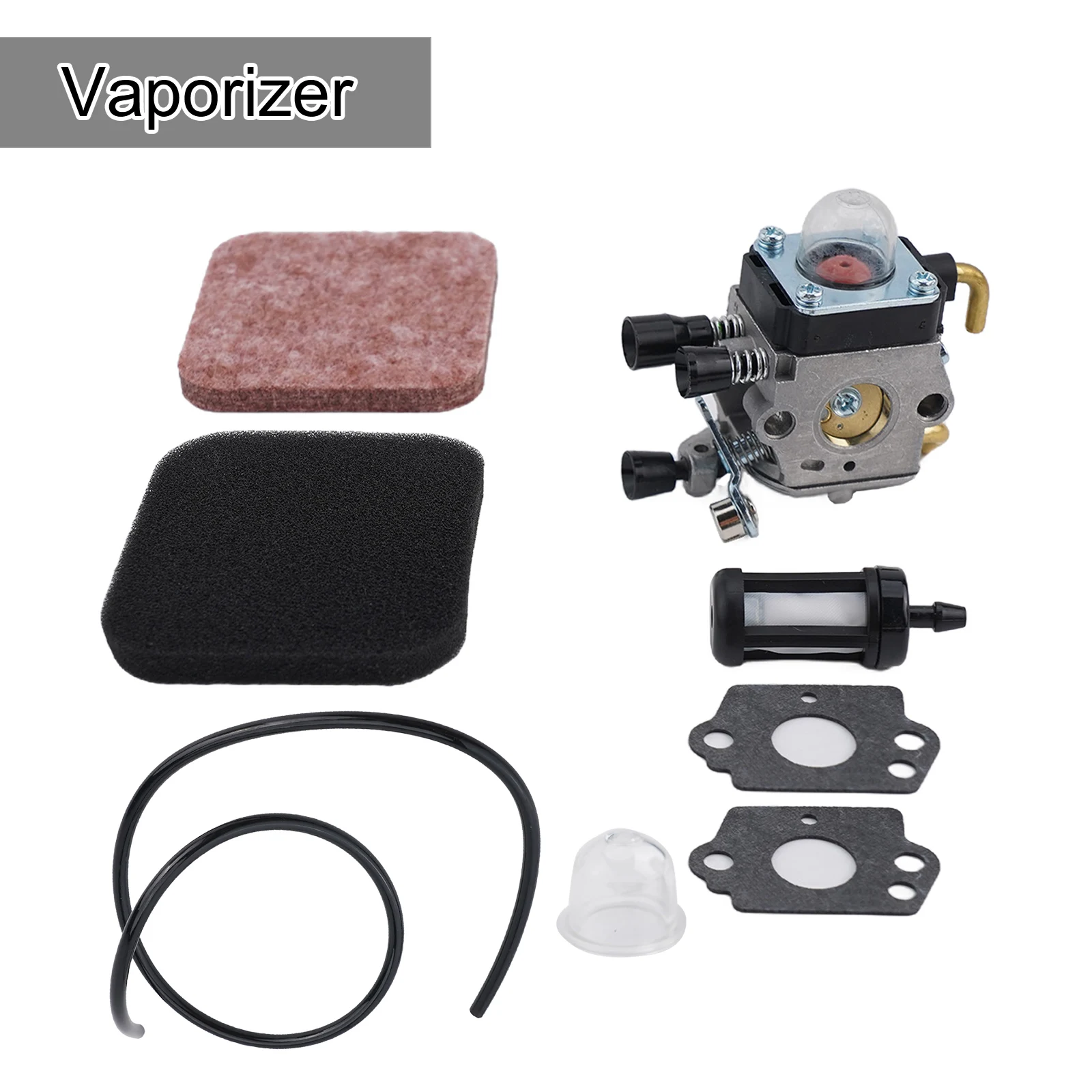 Carburetor Kit for String Trimmers Fits Multiple Models Including For FS55 and FS80R Includes Fuel Filter and Gaskets