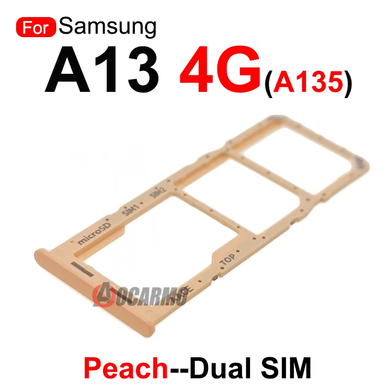 Tarjeta SIM para Samsung Galaxy A13 4G 5G A136 A135F MicroSD bandeja de tarjeta Sim soporte de ranura piezas de repuesto