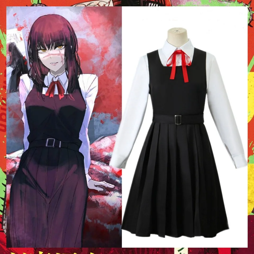 

Baju Cosplay pria Chainsaw, baju seragam sekolah JK, kostum Halloween setan perang, baju Anime wanita,