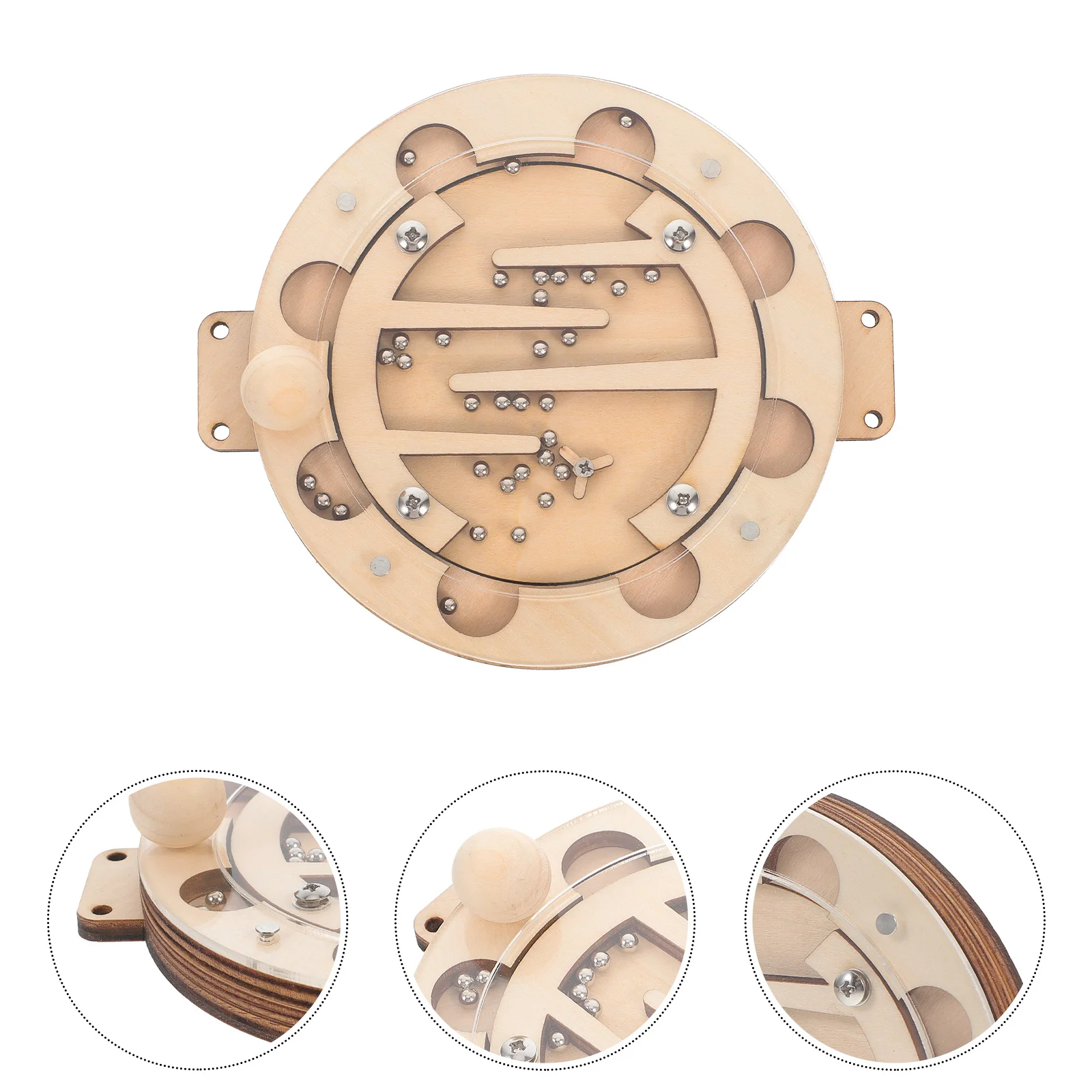Jeu de labyrinthe en bois avec billes roulantes, activité éducative d'apprentissage précoce pour enfants, développement cognitif fin
