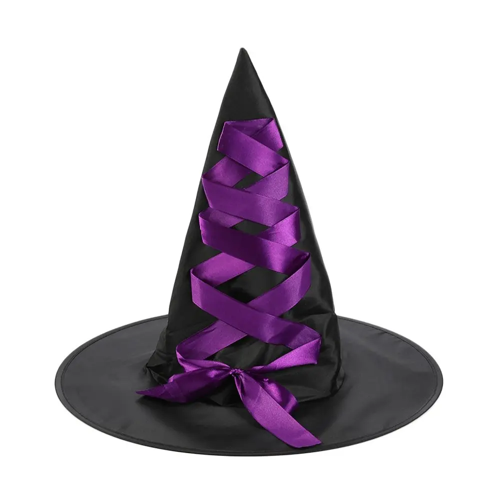 Festival Decoration Party Halloween Sorcerer Hat Portable Vintage Witch Hat Cosplay Props