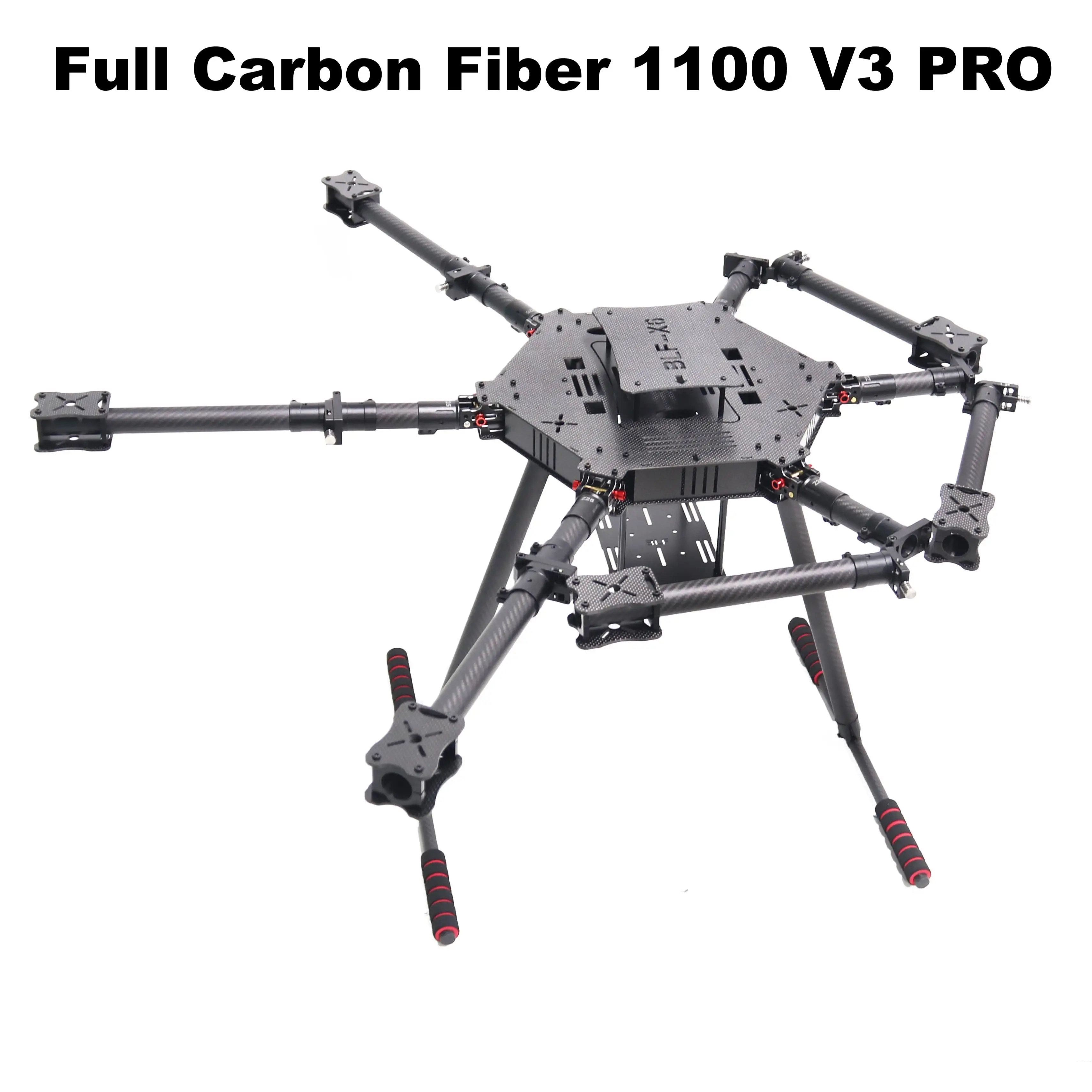 Rctosky Pixhawk PX4 LX1100 V3 PRO جميع ألياف الكربون 1100 مم إطار ستة دوار وحدة تحكم في الطيران بدون طيار عرافة الدوار