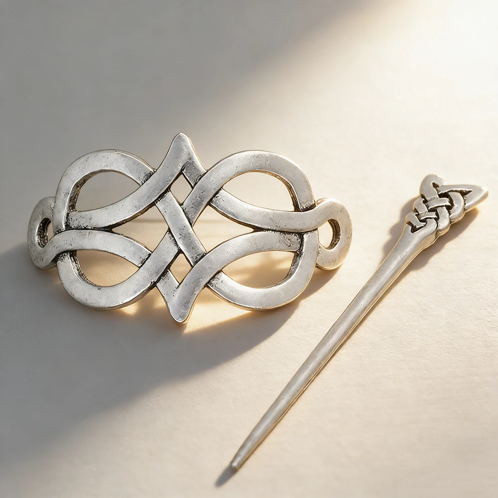 

1pc Fashion Celtic Retro Minimalist Viking Style Daily Holiday Wear Nordic Rune for Witch Women Sliding Hair Accessory Hairpin