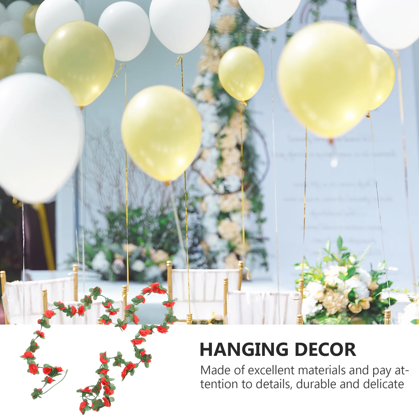 

Simulated Artificial Flower Wreath Fake Rose Vines The Flowers Silk Cloth Garland