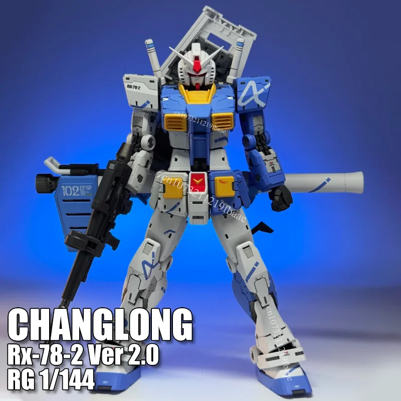

CHANGLONG 5501 Model RX-78-2 2.0 RG 1/144 Assembly Model Kit Kuryu Kenichi Color Toy Asano Blue Action Figure Plastic Gifts