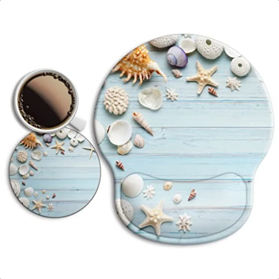 

Эргономичный коврик для мыши с подставкой для запястья Большой коврик для мыши Гелевая подставка для запястья с подставкой Нескользящее облегчение боли для компьютерного стола HomeOf