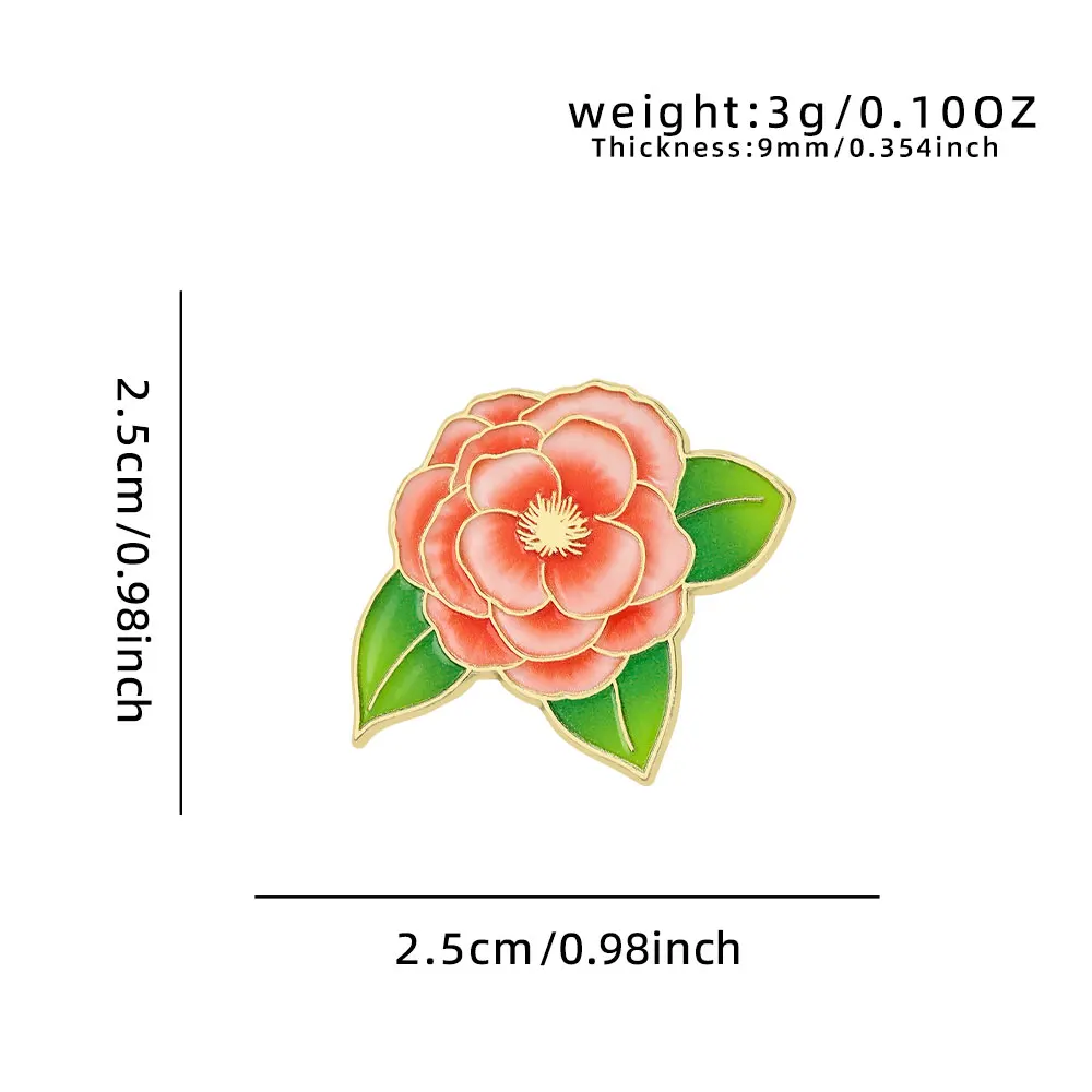 Elegante botanische Emaille-Blumenanstecker, sortierte Pflanzen-Reversbroschen, Natur-Abzeichen für Kleidung, Damen-Modeaccessoires