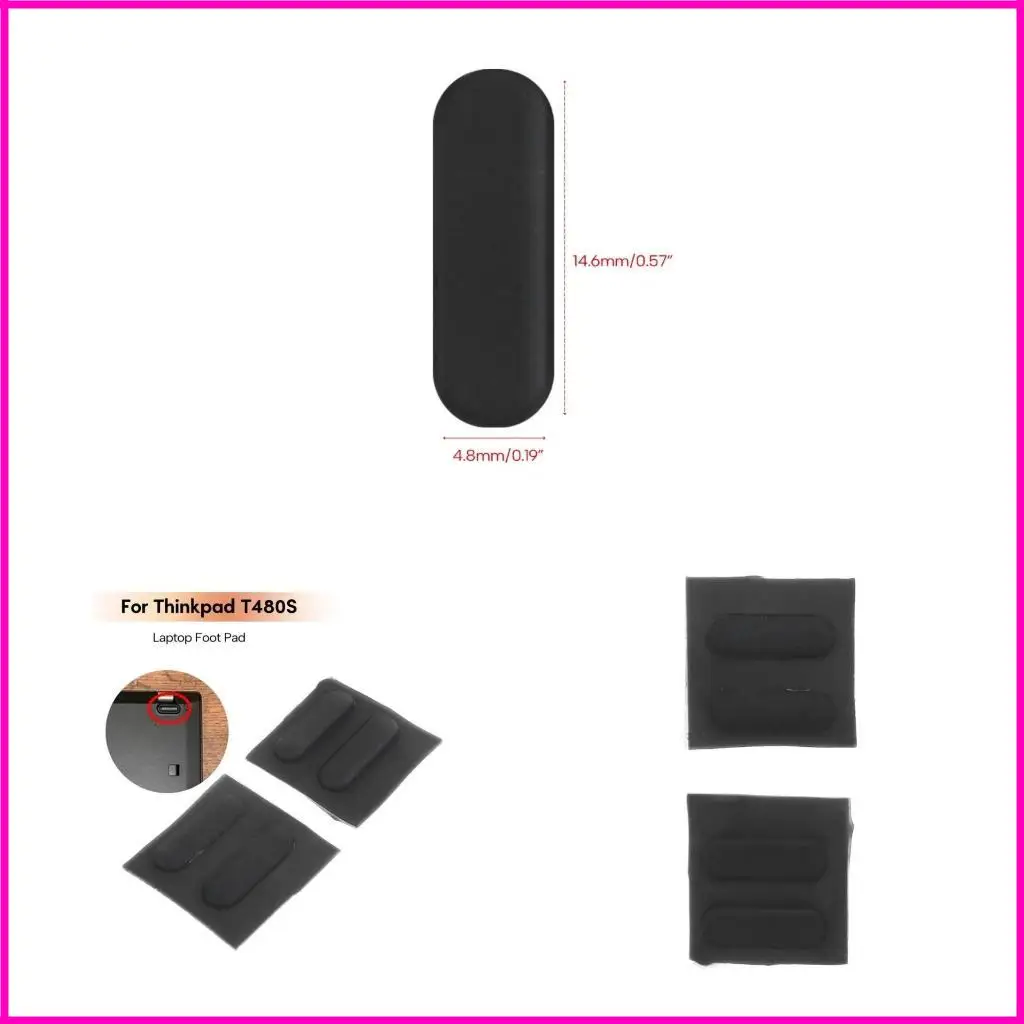 

Bottom Base Cover Rubber Foot Pad for Thinkpad T480S Durable and Easy to Install
