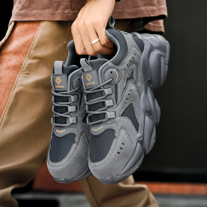 

Breathable Steel Plate Safety Shoes Thick Sole Non-slip All Season Anti-smash Anti-puncture Summer Labor Shoes