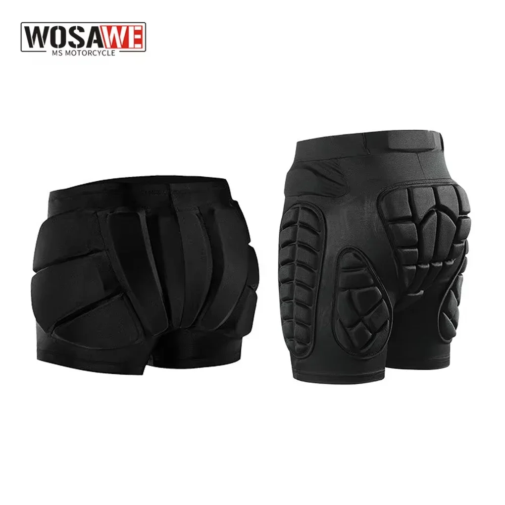 

WOSAWE Outdoor Man Ski Skateboarding Shorts Land Racing Leggings Protective Shorts Cycling Tackle Armor Hip Pads for Men
