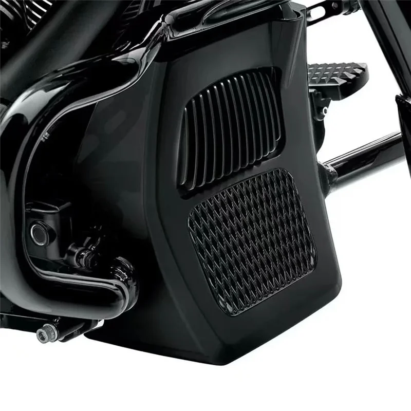 

Durable Motorcycles Fairing Front Spoiler Radiator Chin Cover Set For Davidson Street Glide Road King FLHRXS 2017-2024