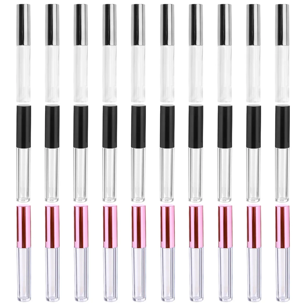 30 قطعة أنابيب ملمع الشفاه الفارغة قابلة لإعادة الاستخدام حاويات بلسم الشفاه DIY بها بنفسك صنع أحمر الشفاه أنابيب بلاستيكية مانعة للتسرب #2